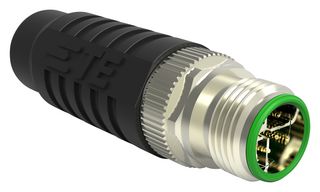 TE CONNECTIVITY 1-2315714-1 传感器连接器, M12, 公, 8路, 电缆