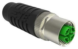 TE CONNECTIVITY 1-2315715-2 SENSOR CONNECTOR, M12, RCPT, 8POS, CABLE
