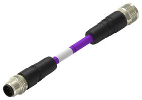 TE CONNECTIVITY TAA755A5501-007 SENSOR CORD, 5P M12 PLUG-M12 RCPT, 32.8