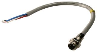 MOLEX 1300390297 传感器电缆, 5路, 公-自由线端, 50MM/t/t