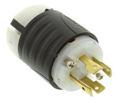 LEGRAND PASS & SEYMOUR L1530-P. 扭锁式插头, 3P4W, 30A, 250V, NEMA L15-30P