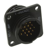 AMP - TE CONNECTIVITY 206552-1 圆形连接器, CPC, 公插座, 贯通式, 16路