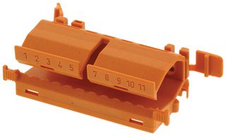 WAGO 222-500.. 固定/安装架, 橙色, 25.8高 X 22宽 X65.6MM长