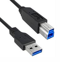 QUALTEK ELECTRONICS 3023015-02M USB CABLE, 3.0 TYPE A-B PLUG, 2M