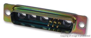ITT CANNON DBM9W4P 连接器, D-SUB, 公, 4路电源/5路信号, 焊接