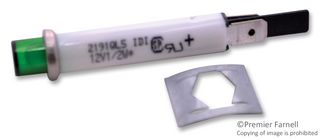 VCC / VISUAL COMMUNICATIONS COMPANY 2191QL5-12V 面板指示灯, LED, 绿色