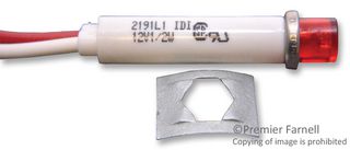 VCC / VISUAL COMMUNICATIONS COMPANY 2191L1-12V 面板指示灯, LED, 红色