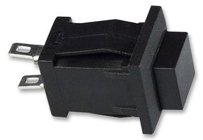 E-SWITCH PS1057ABLK. PB SW, SPST, 1A, 125VAC, BLACK