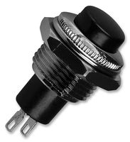 E-SWITCH RP3502MABLK. SWITCH, PUSHBUTTON, SPST, 3A, 125VAC, BL