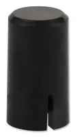 E-SWITCH 1RBLK. CAP, ROUND, BLACK, PUSHBUTTON SWITCH