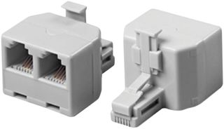MULTICOMP 8588-0166A MODULAR SPLITTER, 2 x 6P4C JACK - 6P4C P