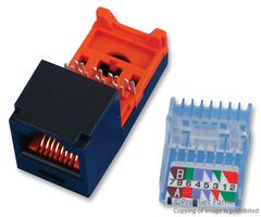 PANDUIT CJ588BLY 连接器, RJ45 模制插座, 8路, 1 端口