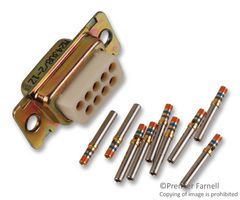 ITT CANNON M24308/2-1Z. D SUB CONNECTOR, STANDARD, 9 POSITION, RECEPTACLE