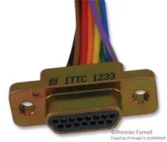 ITT CANNON MDM-15PH003P MICRO-D CONNECTOR, PLUG, 15 POSITION, WI