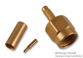 ITT SEALECTRO 050-622-9188310 连接器, SMA压接直同轴插头, 50Ω, 镀金, 18GHz