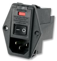 TE CONNECTIVITY - CORCOM 8-6609955-8 300017000,连接器, 电源入口, 母, 10A, 250VA