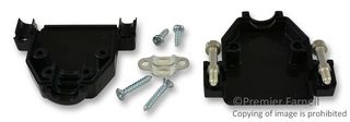 HARTING 09670150442 连接器外罩, D-SUB, 尺寸DA, 热塑性塑料 黑色