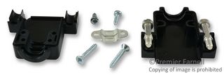 HARTING 09670090442 D SUB HOOD, SIZE DE, THERMOPLASTIC