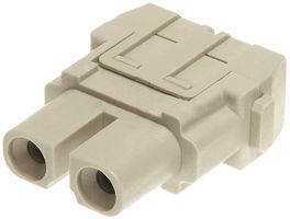 HARTING 09140022702 矩形嵌芯, 母, 2路, 螺丝