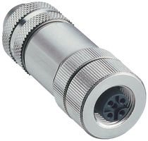 LUMBERG AUTOMATION 0976 PFC 101 传感器连接器, M12, 母, 5路, 电缆