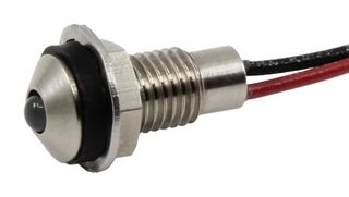 VCC / VISUAL COMMUNICATIONS COMPANY CDLB-1-8712-9933-I 发光二极管面板指示灯, 6MM, 白色, 28VDC