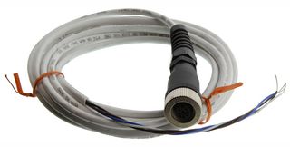 OMEGA M12CFM-P24STPC-SFSR-FL-3. SENSOR CORD, 4POS M12 RCPT-FREE END, 3M