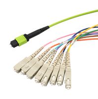 L-COM MPM8OM5-SCR-1 光纤线缆, MPO 插头-SC,MM, 1M