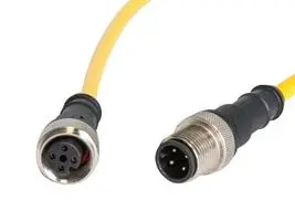 HARTING 21350102406100 组件, M12 A-CODE 4针直型 公至直型