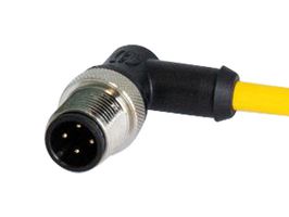 HARTING 21350300416020 M12 A-CODE 4-PIN ANGLED MALE TO OPEN END, 2M, PVC YELLOW JACKET 51AK5471