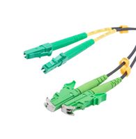 L-COM FCA-SLCAE2KAD15 光纤线缆, LC 双工-E2000, SM, 49.2英尺