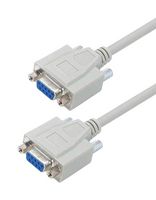 L-COM CSMN9FF-10. CABLE ASSY, 9P D-SUB RCPT-RCPT, 10FT