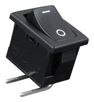 NKK SWITCHES CWSA11AAN1H 船型开关, SPST, 6A, 250VAC, 黑色
