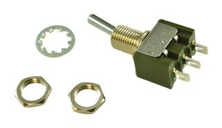 NKK SWITCHES M2012SD1W01 开关, 拨动, SPDT, 6A, 125VAC