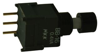NKK SWITCHES BB16AP-FA SWITCH, PUSHBUTTON, NON-ILLUMINATED, SPD