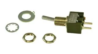 NKK SWITCHES M2011SS1W03 SWITCH, TOGGLE, SPST, 6A, 125VAC