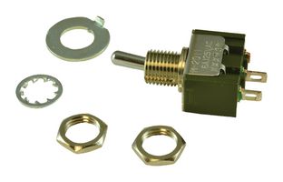 NKK SWITCHES M2011S2A1W01 开关, 拨动, SPST, 6A, 125VAC