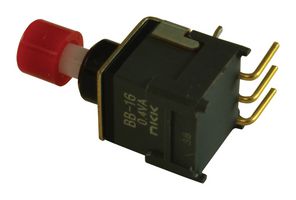 NKK SWITCHES BB16AH-FC SWITCH, PUSHBUTTON, NON-ILLUMINATED, SPD