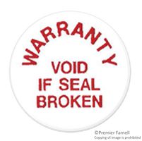 RAYCHEM - TE CONNECTIVITY M5031W TAMPER EVIDENT SECURITY LABELS, VINYL, R