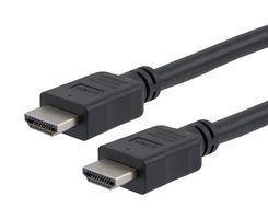 L-COM HD21P-MM-BLK-4M 接口HDMI 2.1 电缆, 公/公, 聚氯乙烯, 黑色, 4.0M