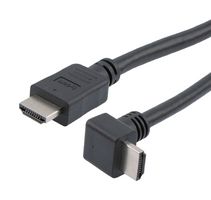 L-COM HD21PRAD-MM-BLK-05M HDMI 2.1 CABLE, M/RA-DOWN-M, PVC, BLK, 0