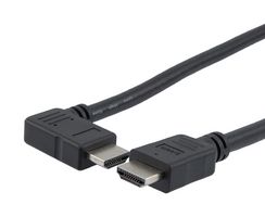 L-COM HD21PRAL-MM-BLK-2M HDMI 2.1 CABLE, M/RA-LEFT-M, PVC, BLK, 2.0M 52AK0481