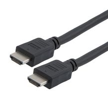 L-COM HD21Z-MM-BLK-1M 接口HDMI 2.1 电缆, 公/公, LSZH, 黑色, 1.0M