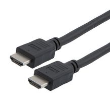 L-COM HD21Z-MM-BLK-2M 接口HDMI 2.1 电缆, 公/公, LSZH, 黑色, 2.0M