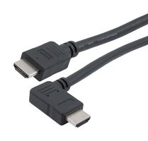 L-COM HD21ZRAL-MM-BLK-3M HDMI 2.1 CABLE, M/RA-LEFT-M, LSZH, BLK, 3.0M 52AK0509