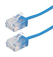 L-COM TRD634-BLU-1F ENET CORD, CAT6, RJ45 PLUG-PLUG, 1FT