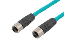 L-COM TRG503-T4T-05M 感应器线缆, 4P M12 母-母, 19.7英寸