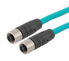 L-COM TRG503-T4T-3M 感应器线缆, 4P M12 母-母, 9.8英尺