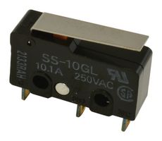 OMRON ELECTRONIC COMPONENTS SS10GL MICROSWITCH, HINGE LEVER, SPDT 10A 250V