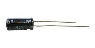 NICHICON UHE1A101MDD1TD 铝电解电容, 100uF, 10V, 径向引线