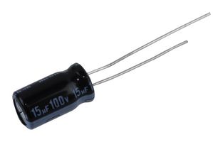 NICHICON UHE2A150MED1TD 铝电解电容, 15uF, 100V, 径向引线